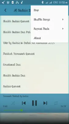 Al Sudais Duas Mp3 android App screenshot 1