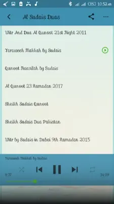 Al Sudais Duas Mp3 android App screenshot 3