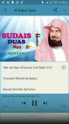 Al Sudais Duas Mp3 android App screenshot 4