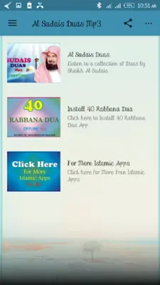 Al Sudais Duas Mp3 android App screenshot 5